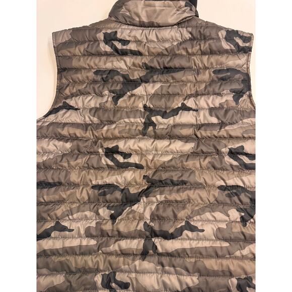 Men's Ecko Unltd Hooded Puffer Vest Full Zip Camouflage Logo Size 2XL Green - Picture 9 of 11